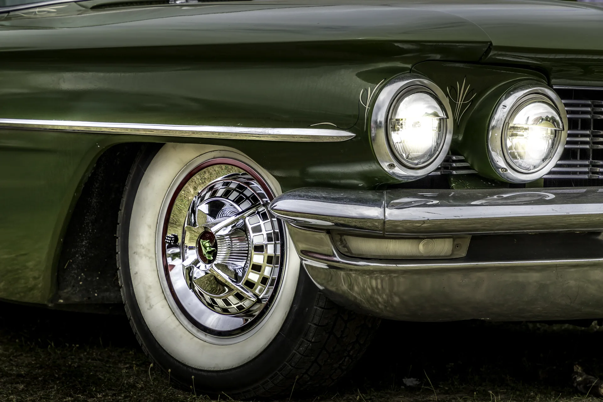 Calandre Cadillac verte